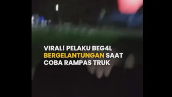Konten medsos begal bergelantungan (Sumber: sukabumiupdate)