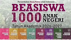 Nusa Putra University, Beasiswa 1000 Anak Negeri Tahun Akademik 2026–2027 resmi dibuka! (Sumber : Dok Nusa Putra University).
