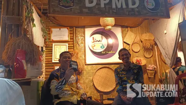 Stand DPMD Kabupaten Sukabumi di Sukabumi Exspo 2025. (Sumber: SU/Ilyas Supendi)