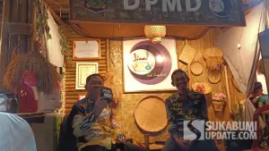 Stand DPMD Kabupaten Sukabumi di Sukabumi Exspo 2025. (Sumber: SU/Ilyas Supendi)