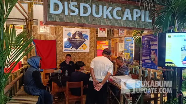Stan Disdukcapil Kabupaten Sukabumi di Sukabumi Expo 2025. (Sumber : SU/Ilyas).