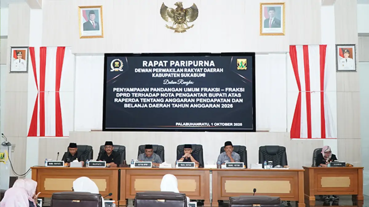 APBD Sukabumi 2026 Turun Signifikan Rp725 Miliar, Fokus ke Agroindustri & Pariwisata