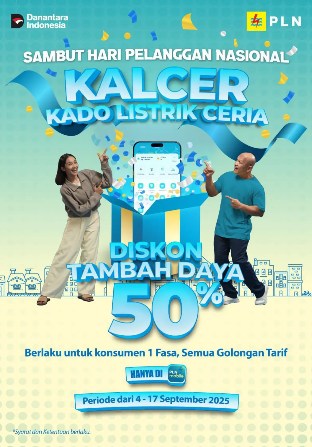 Diskon Tambah Daya 50%