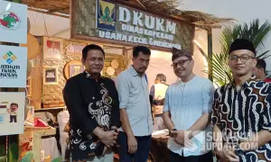 Stan DKUKM Kabupaten Sukabumi di Sukabumi Expo 2025 | Foto : Ilyas Supendi