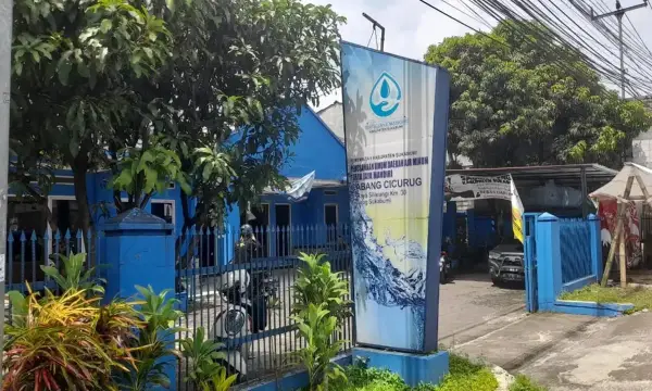 Kantor pelayanan Perumdam TJM Cicurug Sukabumi | Foto : Ibnu Sanubari