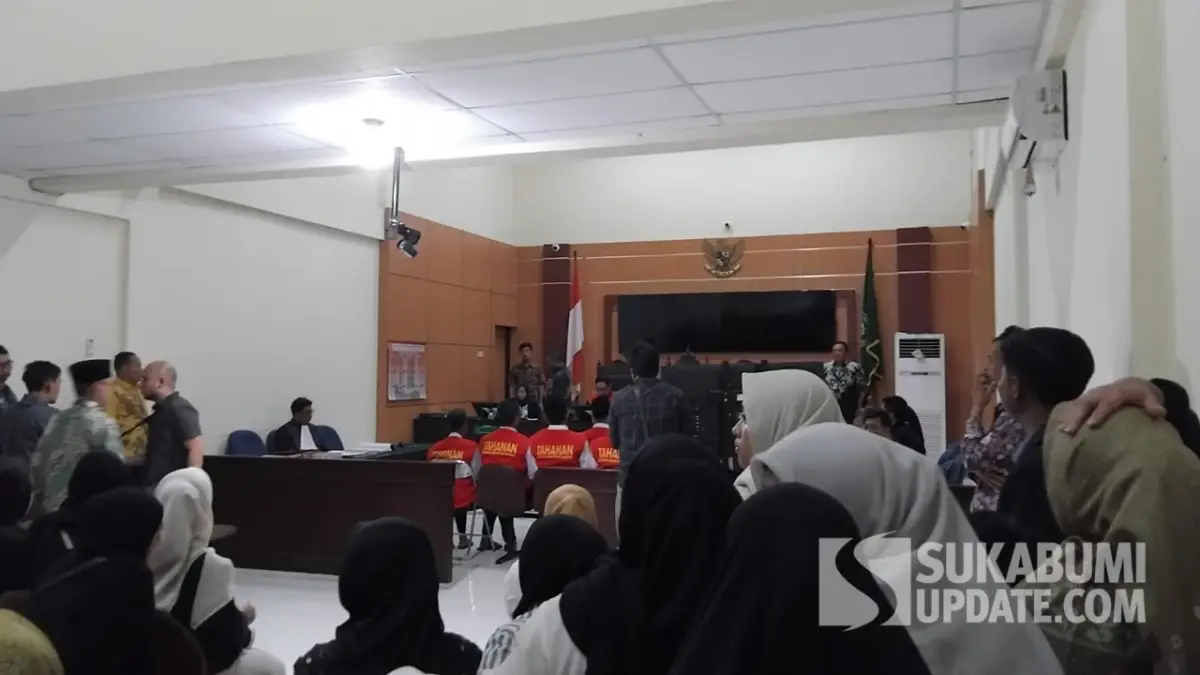 Sidang Pembuktian 8 Terdakwa Perusakan Rumah Retret Cidahu di PN Cibadak Sukabumi
