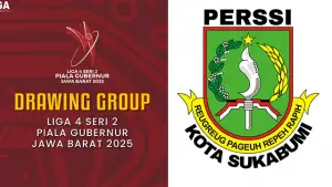Laskar Bumi Geulis Siap Bertarung di Grup D Liga 4 Seri 2 Piala Gubernur Jabar 2025. (Sumber : Instagram/@perssikotasukabumi/@liga4matches).