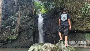 Curug kedua di area wisata alam Curug Luhur, Cireunghas, Kabupaten Sukabumi. (Sumber: Dok Warga)