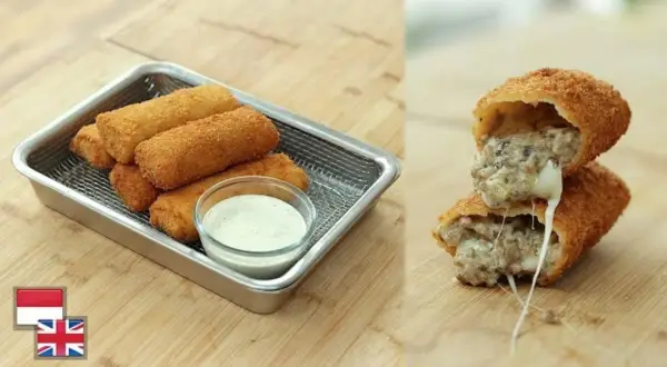 Tampilan Risol Isi Daging Saus Truffle ala Chef Devina Hermawan (Sumber : Youtube /@devinahermawan)