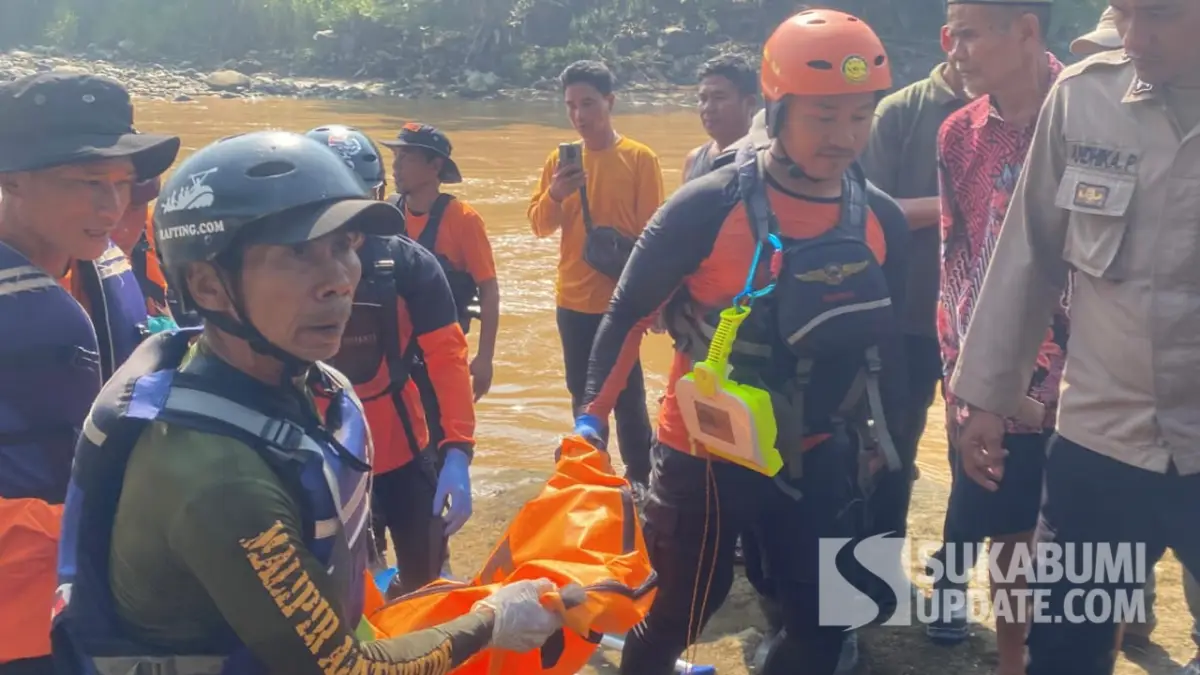 Satu Korban Tenggelam di Sungai Cimandiri Sukabumi Ditemukan, Basarnas: 500 Meter Dari Titik Hilang
