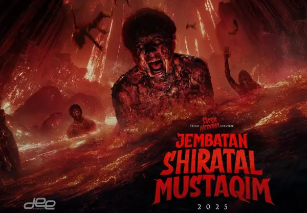 Poster Film Jembatan Shiratal Mustaqim yang akan tayang pada 9 Oktober 2025 (Sumber : X/@bicaraboxoffice)