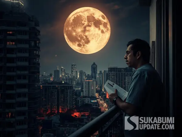 Fenomena Supermoon pada Oktober 2025, namun puncaknya pada 7 Oktober 2025. Supermoon ini akan menjadi yang paling terang dan terbesar di sepanjang tahun 2025 (Sumber: Canva)