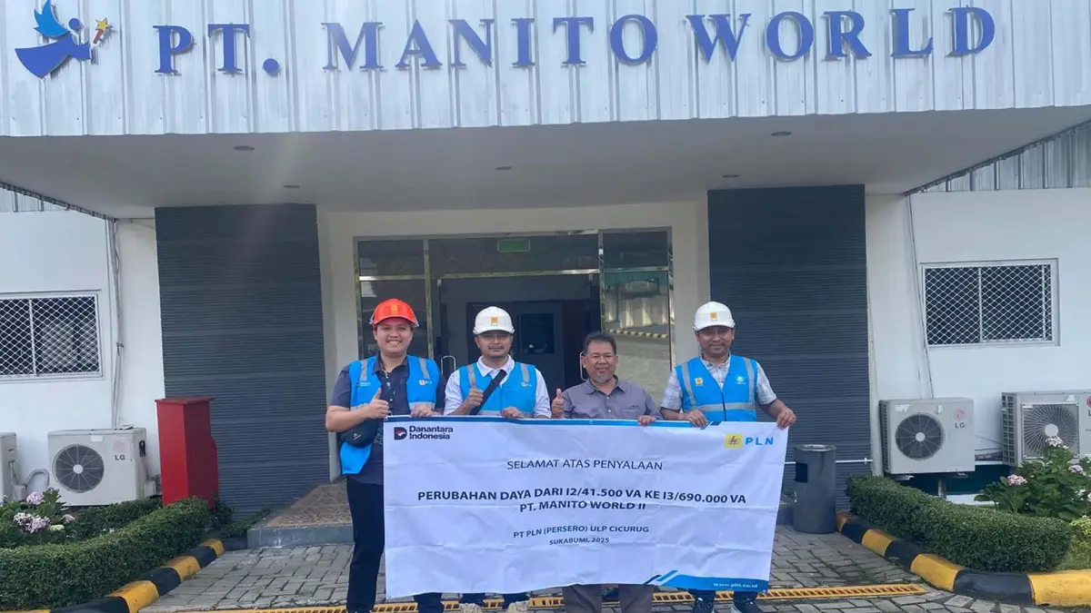 Dorong Pertumbuhan Industri, PLN Sukabumi Lakukan Penambahan Daya untuk PT Manito World II