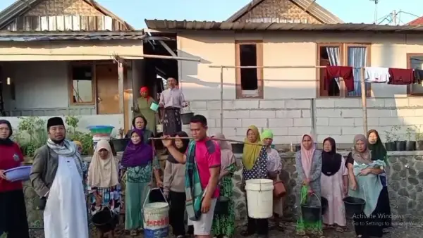 Warga kampung Haji di Nyalindung Kabupaten Sukabumi kekurangan air bersih akibat sumur bor tidak berfungsi | Foto : Dok. Warga