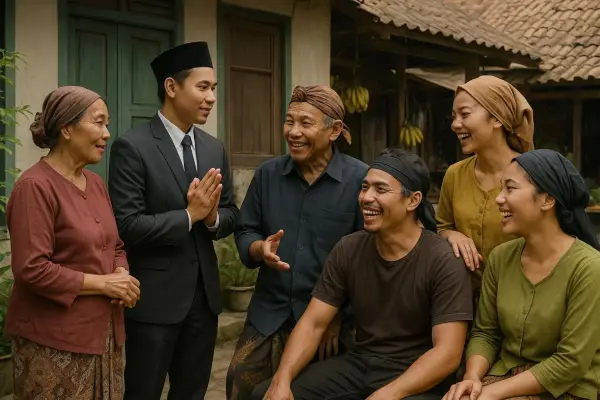 Menyelami kekayaan Bahasa Sunda! Temukan 5 variasi kata Saya (Abdi, Simkuring, Urang, Dewek, Aing) dan pelajari kapan harus menggunakannya. Kunci kesopanan dan keakraban dalam budaya Sunda! (GenImage: ChatGPt)
