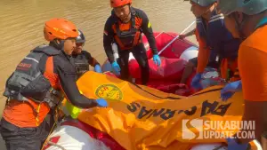 Jasad Arka saat dievakuasi Tim Basarnas pada Senin (6/10/2025) (Sumber: Dok Basarnas)