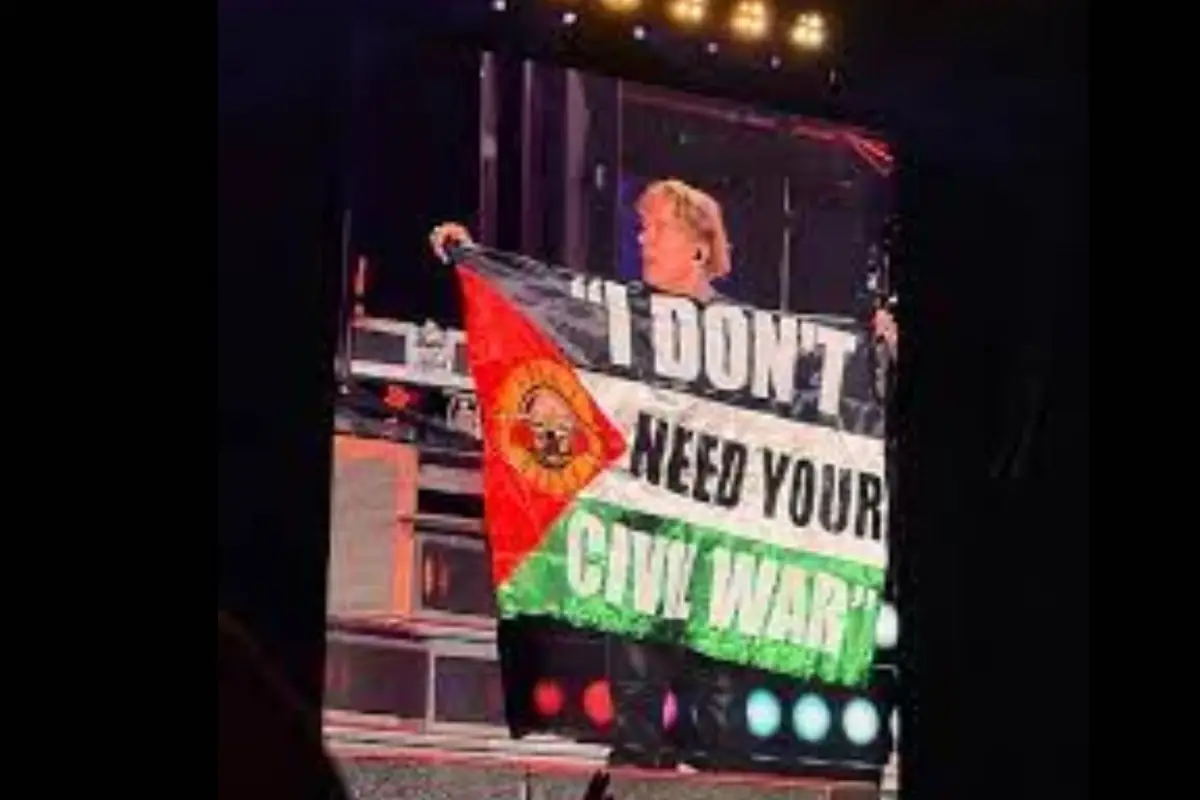 Axl Rose Kibarkan Bendera Palestina di Konser Guns N' Roses Bogotá Ganti Lirik Civil War!