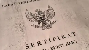 Ilustrasi salinan sertifikat tanah (Sumber: dok medsos)