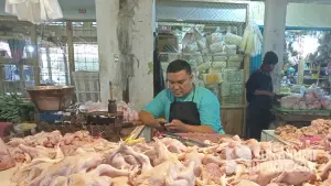 Penjual daging ayam di Kota Sukabumi (Sumber: Dok Diskumindag Kota)