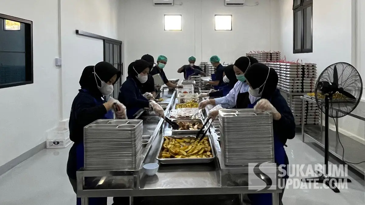 Dapur MBG di SPPG Cikaret Kebonpedes Kabupaten Sukabumi