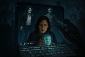 Lonjakan popularitas OpenAI Sora yang cepat ini tidak lepas dari kritik tajam dan kontroversi etika yang memanas (GenImage AI: ChatGPt)