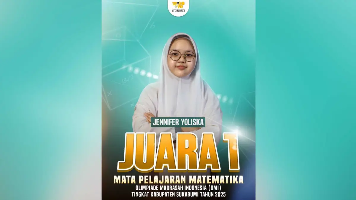 Santri Al Umanaa Jennifer Yoliska Juara 1 Olimpiade Matematika, Wakili Sukabumi ke Tingkat Provinsi