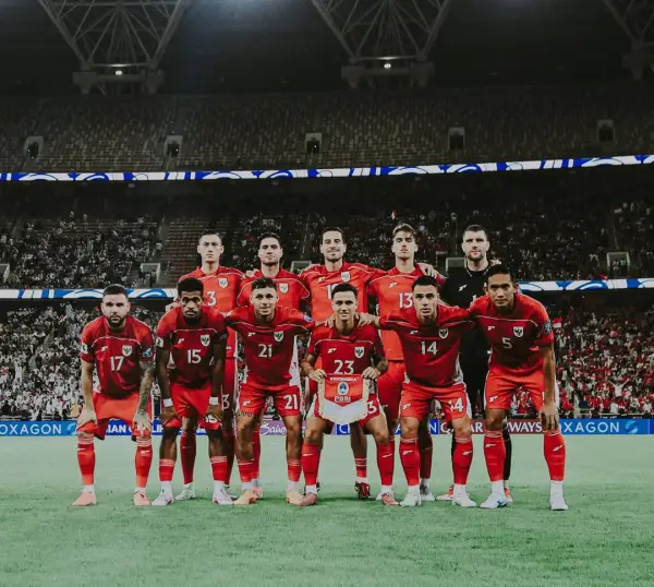Starting line up Timnas Indonesia saat dikalahkan Irak di laga terkahir grup B Kualifikasi Piala Dunia 2026 Zona Asia (Sumber: Instagram/@timnasindonesia)