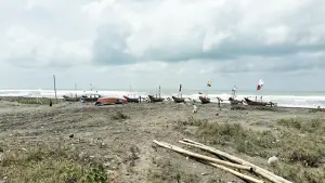 Diduga Tenggelam Saat Menjaring Ikan, Seorang Nelayan di Tegalbuleud Sukabumi Hilang. (Sumber : Dok P2BK Tegalbuleud).