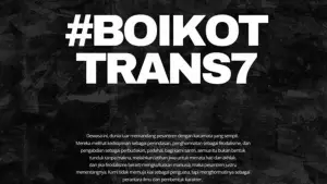 Tagar boikot trans7. (Sumber Foto: X/@Muhtadiy_)