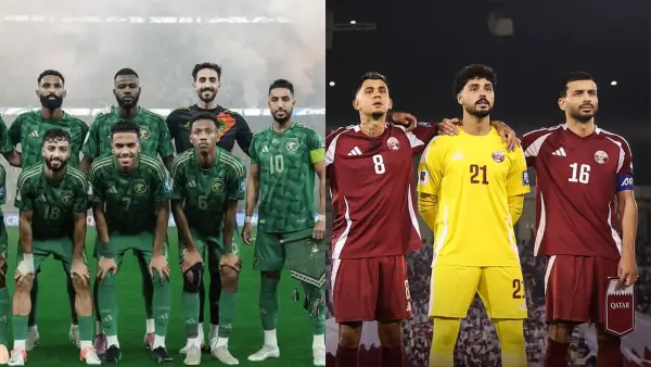 Timnas Arab Saudi dan Qatar mengunci tiket Piala Dunia 2026 (Sumber: Instagram/@saudint & @qfa)