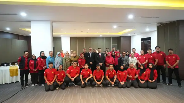 Para peserta Workshop On The Job Training (OTJT) Sistem Penanggulangan Gawat Darurat Terpadu (SPGDT) Public Safety Center (PSC) 119, bertempat di Hotel Láska, Selasa (14/10/2025) | Foto : Dokpim