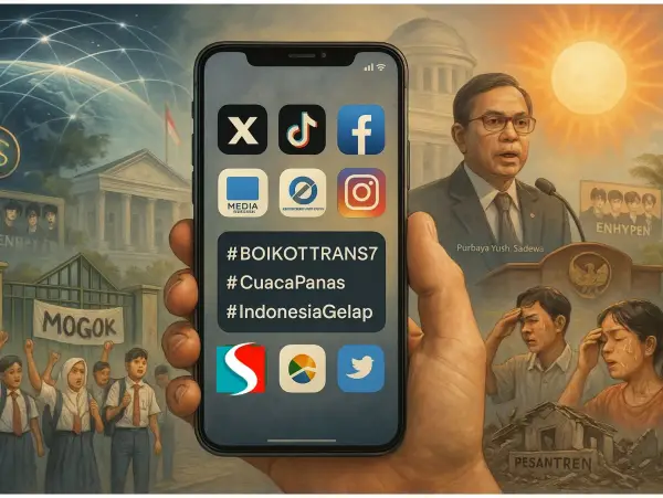 Kecepatan Internet dan masifnya penggunaan aplikasi telah mengubah dinamika informasi, menjadikan setiap suara digital berpotensi menjadi pemicu perubahan. (Sumber: Sora)