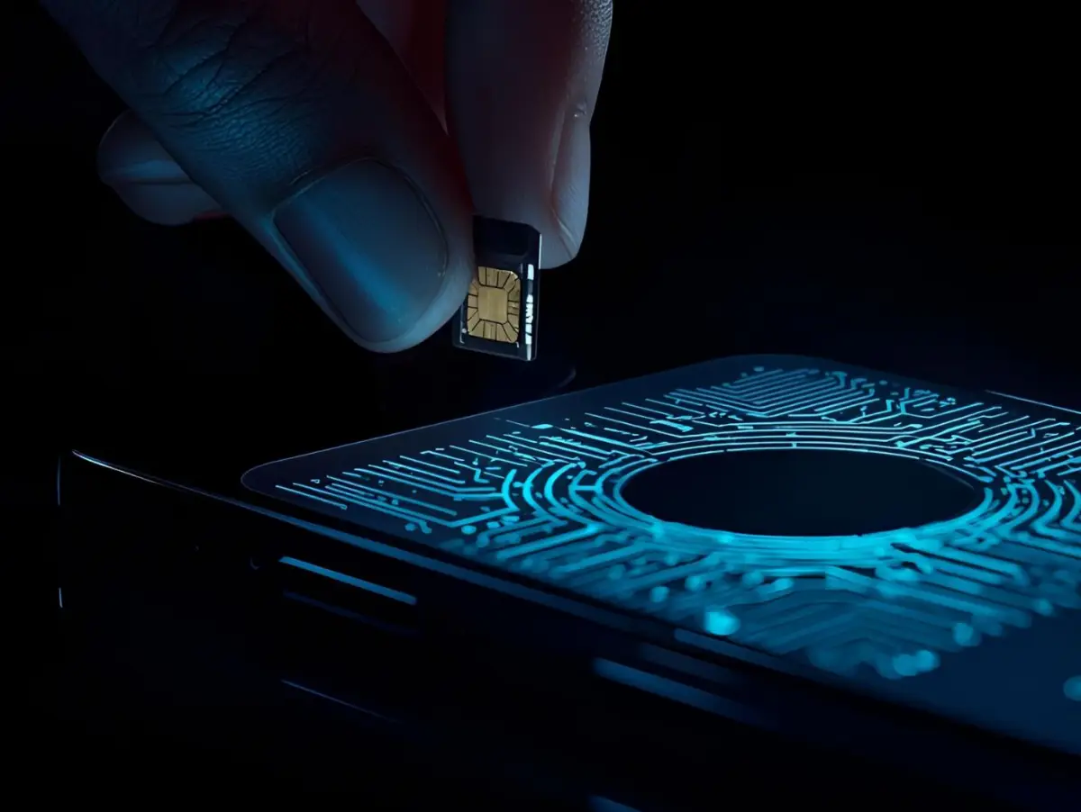 Berbeda dengan kartu SIM tradisional yang bersifat fisik, eSIM adalah chip tertanam (embedded) yang terpasang permanen dalam perangkat.