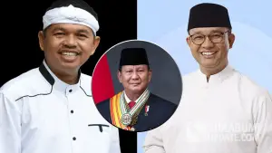 Gubernur Jawa Barat Dedi Mulyadi (kiri), Mantan Gubernur Jakarta Anies Baswedan (kanan) | Foto : SukabumiUpdate