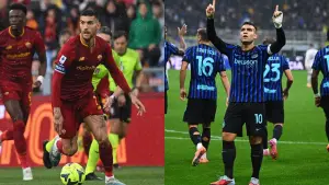 Lorenzo Pellegrini (kiri) & Lautaro Martinez (kanna) akan berhadapan satu samai lain di akhir pekan nanti. (Sumber: Instagram/@lorepelle7 @Inter)