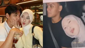 Foto selebgram Julia Prastini atau yang akrab disapa Jule dengan suami (kiri) dan dengan selingkuahn (kanan) | Foto : Berbagai sumber