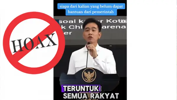 Gibran tawarkan bantuan pemerintah di Facebook, Cek Faktanya. (Sumber : Facebook).