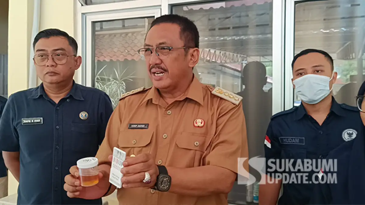 Bupati Asep Japar hingga 300 Pegawai Pemkab Sukabumi Jalani Tes Urine, Ini Hasilnya