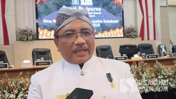 Dede Rukaya, Kepala DPMPTSP Sukabumi saat diwawancarai. (Sumber: SU/Ilyas Supendi)