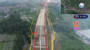 Progres Konstruksi Jalan Tol Bocimi Seksi 3A hingga 16 Oktober 2025. (Sumber Foto: YouTube PU BPJT)