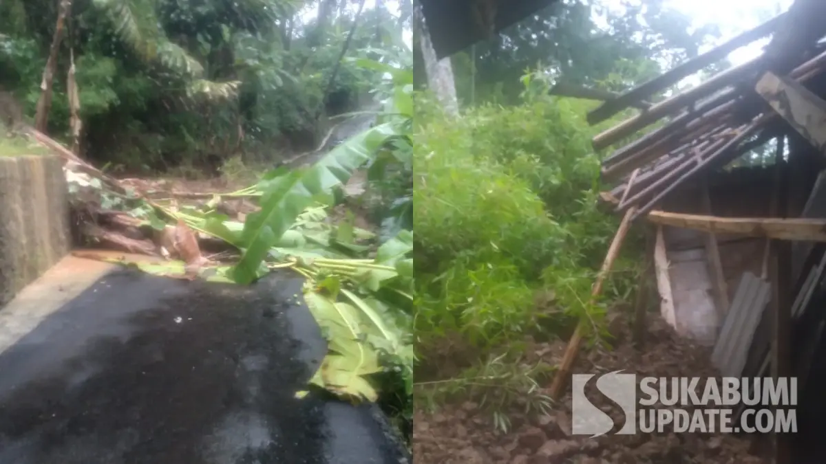 Tebing Longsor Timpa Rumah di Cisolok Sukabumi, Penghuni Mengungsi