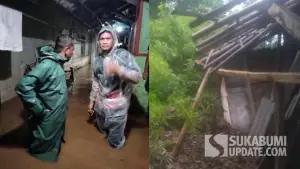 Bencana yang terjadi di beberapa wilayah di Kabupaten Sukabumi. (Sumber: Dok BPBD)