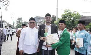 Wakil Wali Kota Sukabumi Bobby Maulana saat peringatan Hari Santri Nasioanl 22 Oktober 2025 | Foto : Dokpim