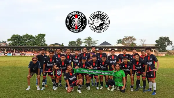 Middle Way FC tim sepak bola punk football asal Sukabumi (Sumber: facebook/@odon)