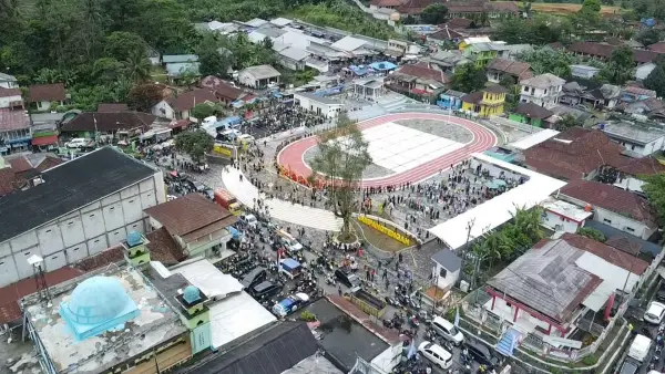 Alun-alun Jampangtengah, Kabupaten Sukabumi, Sabtu (25/10/2025). (Sumber Foto: Dok. Disperkim Kab. Sukabumi)