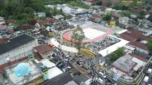Alun-alun Jampangtengah, Kabupaten Sukabumi, Sabtu (25/10/2025). (Sumber Foto: Dok. Disperkim Kab. Sukabumi)