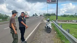 TKP Pembacokan Pemuda di Jalur Lingsel Sukabumi. (Sumber: Dok Polisi)