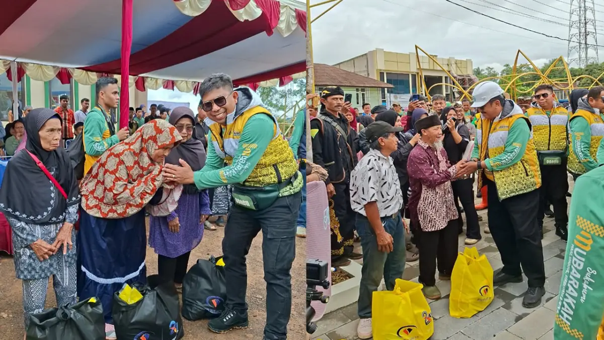 BPR Sukabumi Meriahkan Touring Ngabumi 2025, Bagikan Sembako untuk Warga
