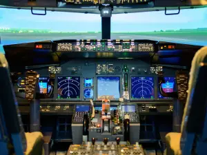 Perangkat lunak (software) pada pesawat modern, yang dikenal sebagai avionik tulang punggung operasional yang mengubah pesawat menjadi "komputer terbang" yang sangat canggih. (Sumber : Canva)