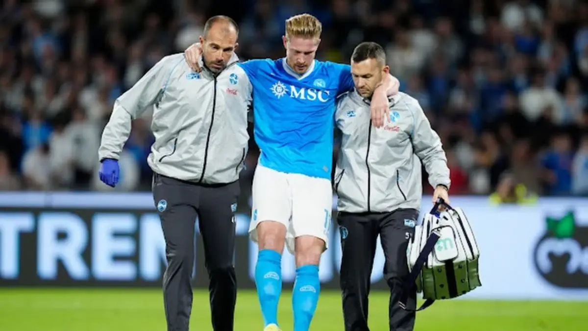 Kemenenangan Napoli atas Inter Harus Dibayar Mahal, Kevin De Bruyne Alami Cedera Serius